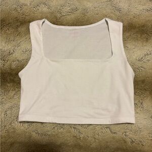 Small white cropped tank top